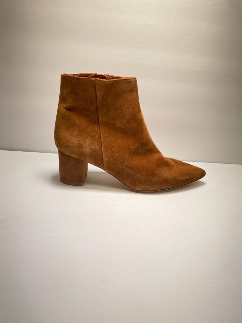 L'agence Womens Jeanne Real Leather Bucksin Suede Bootie Sz 41/11